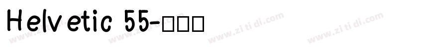 Helvetic 55字体转换